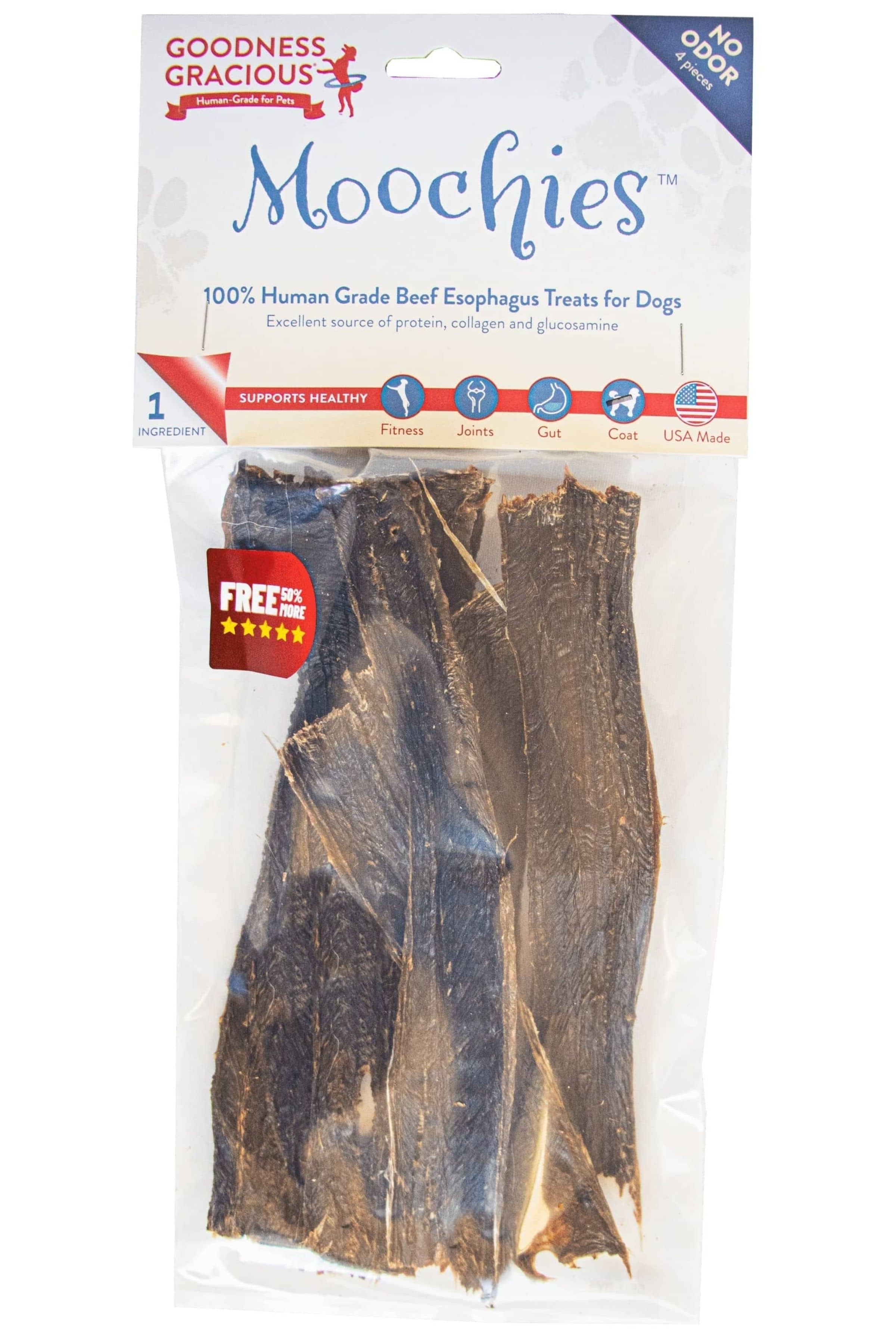 Moochies Beef Esophagus for Dogs Wholesale Goodness Gracious
